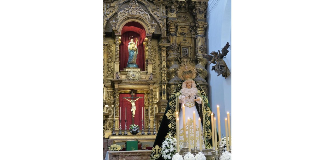 Terno verde y plata Ntra. Señora de la Esperanza (Jerez de la Fra.)